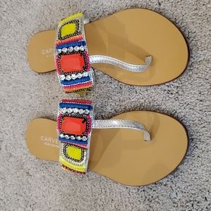 Kurt Geiger Multicolor Beaded Sandals